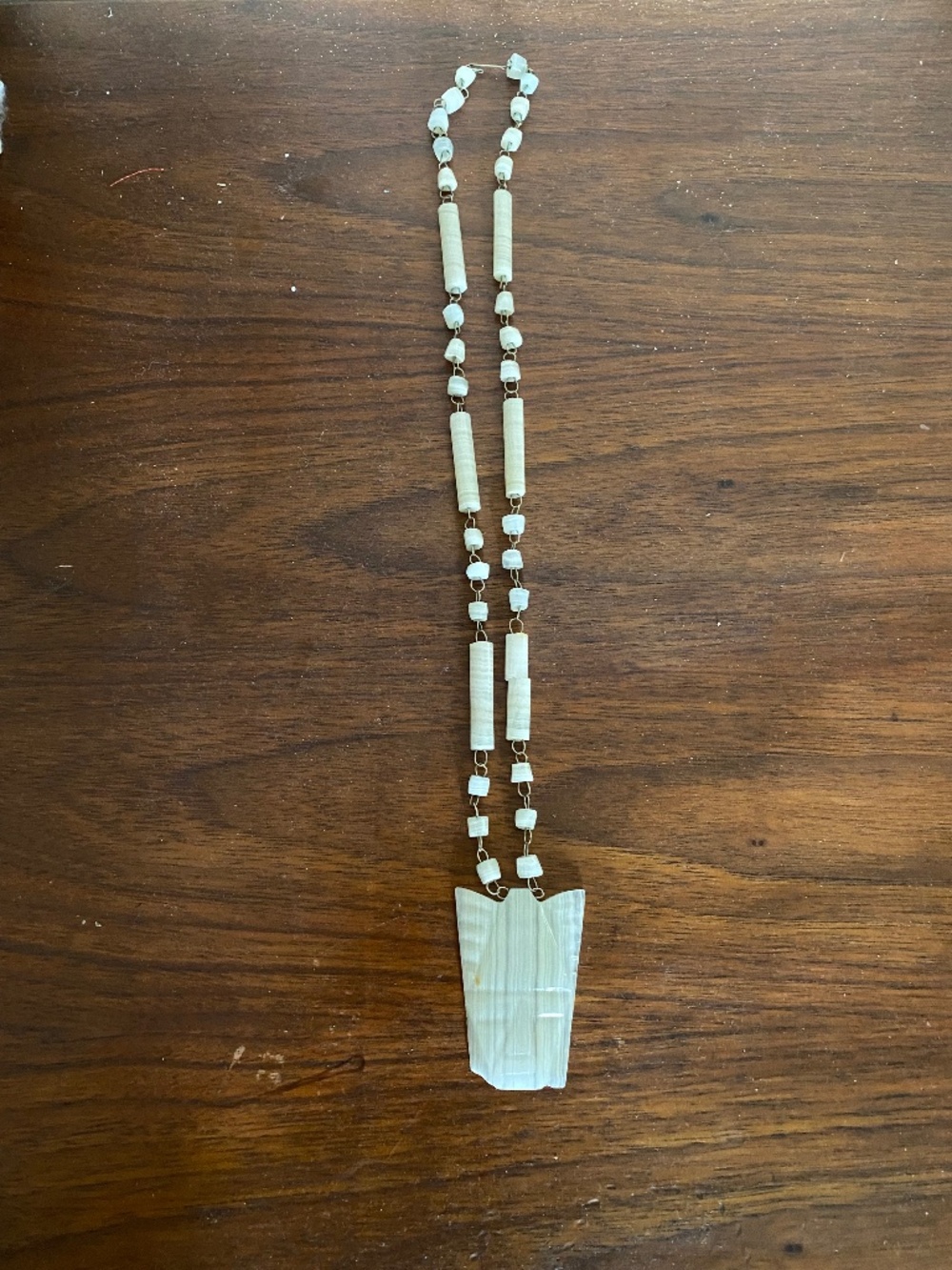 Vintage Mexican Aztec Face Necklace